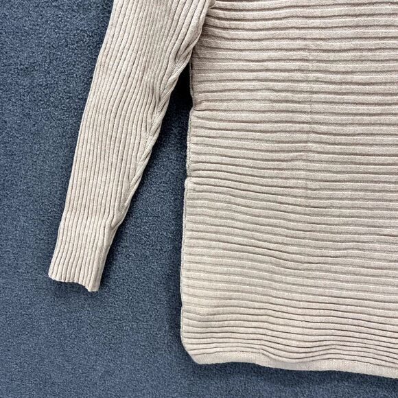 KIRUNDO Sweater Womens Small Cream Long Sleeves Casual Cold Shoulder - Picture 9 of 13